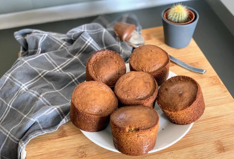 Madeleine healthy au chocolat fondant