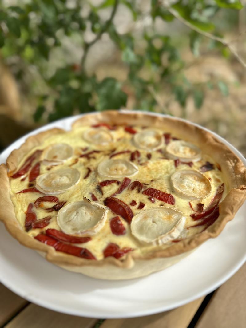 Tarte poivron et chèvre