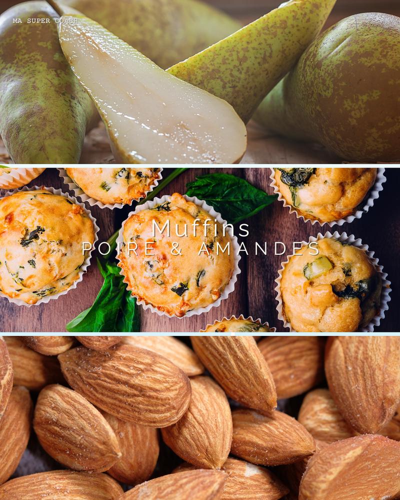 Muffins sans gluten aux poires et amandes